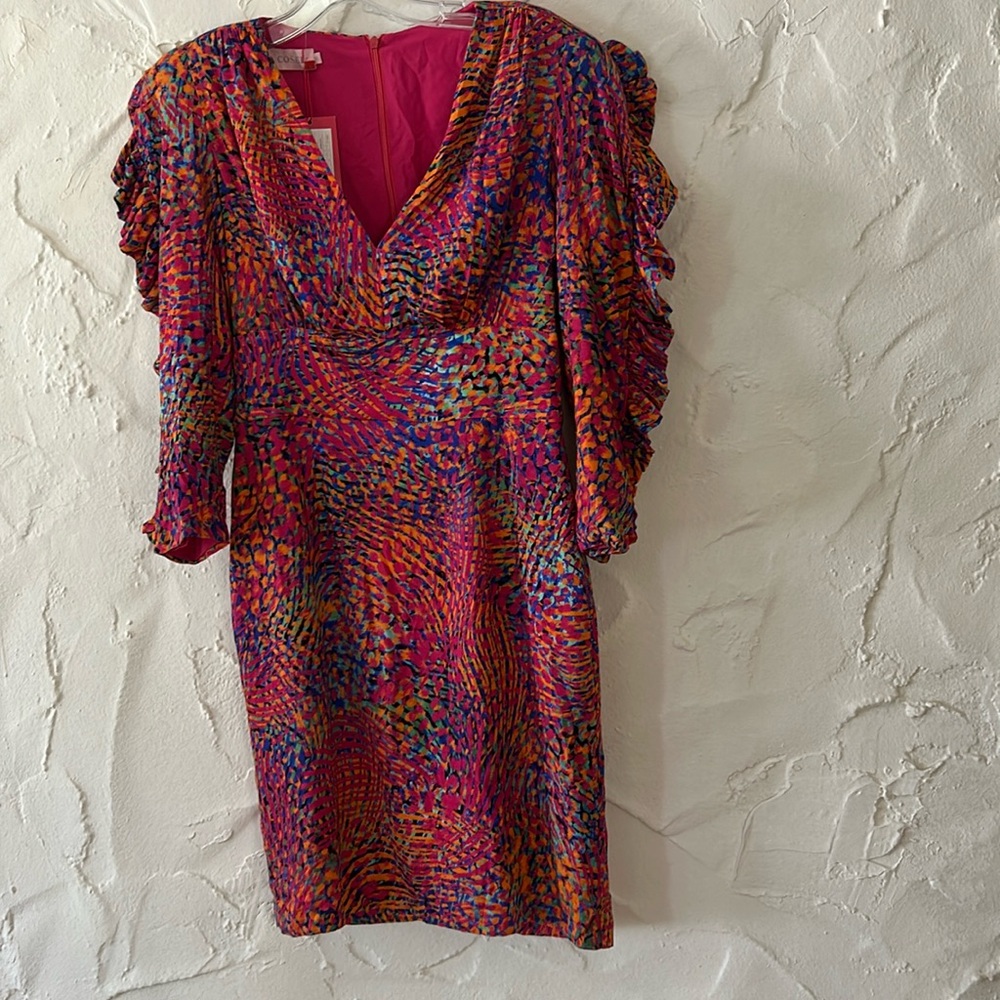 Colorful 80’s Look Colorful Dress!